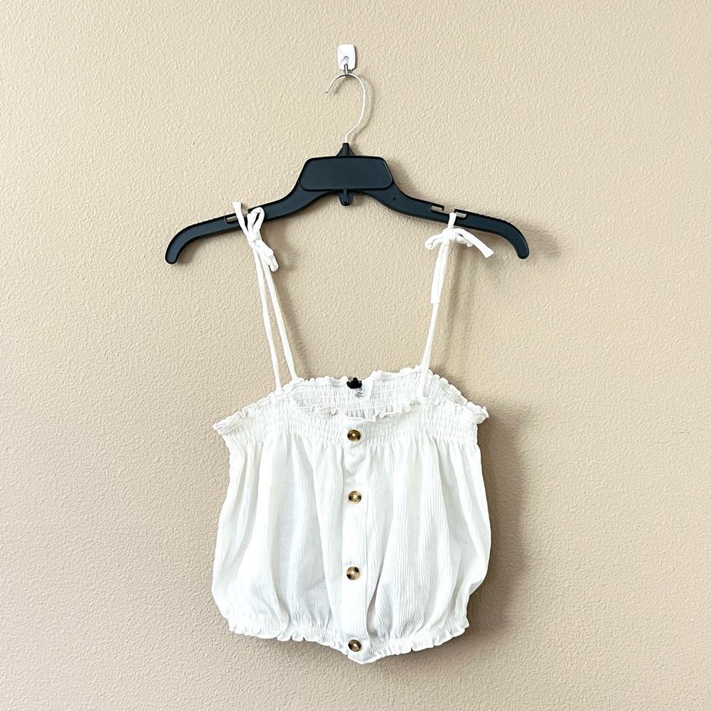 H&m Ruffle Crop Top